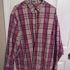 Vintage GUESS 2XL men’s button-Up plaid Shirt collared long sleeve Cabincore